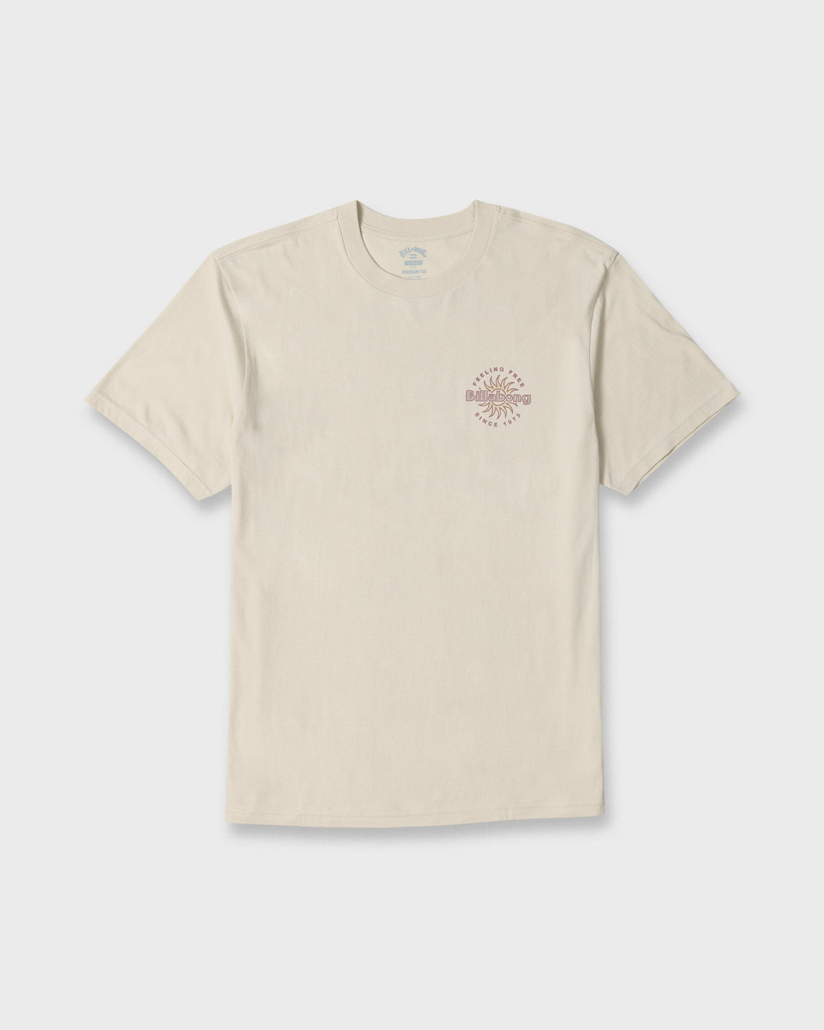 Single Fin Premium Short Sleeve Knit T-Shirt - Oatmeal
