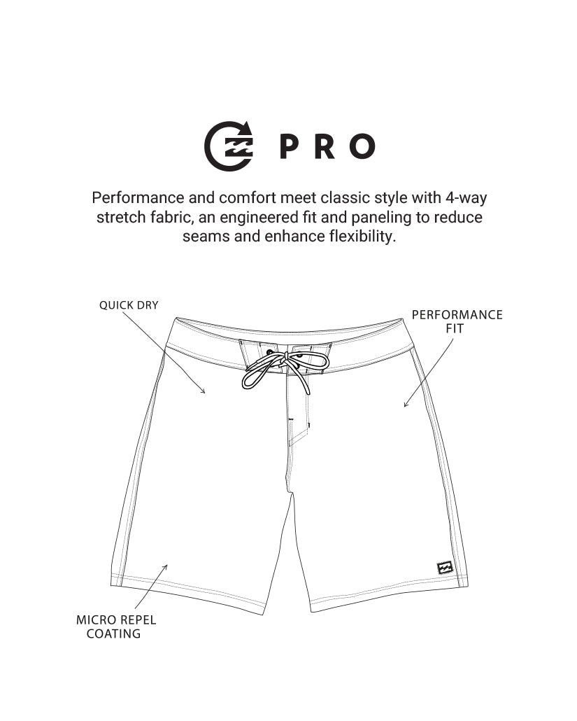 Good Times Pro Performance 18 Boardshorts - Dusty Rose